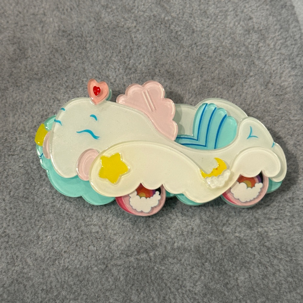 Care Bears Cloudmobile Erstwilder pin brooch EUC with box and tags
